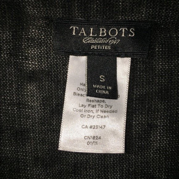 Talbots linen cardigan duster sweater - Picture 3 of 4